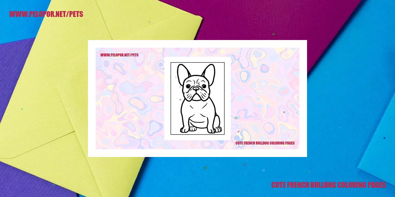 Cute French Bulldog Coloring Pages